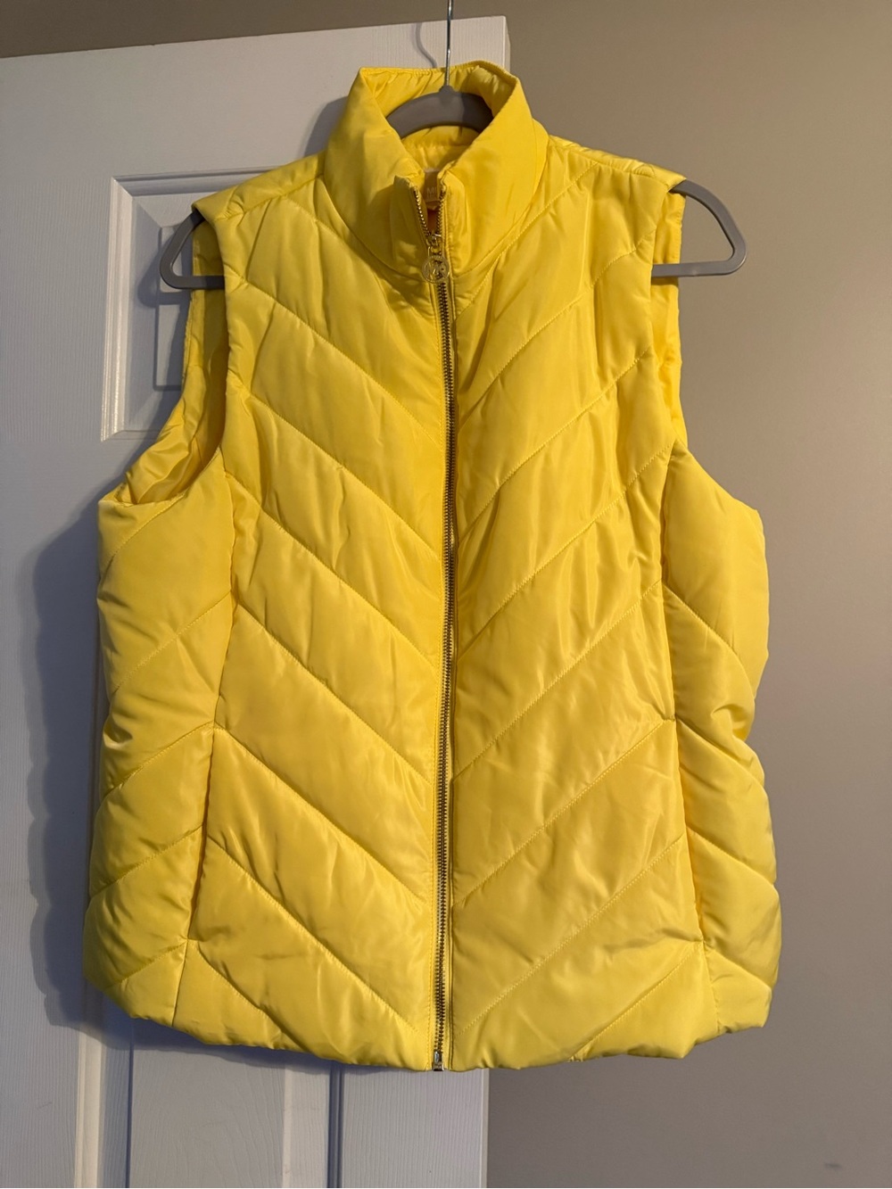 MICHAEL Michael Kors Bright Yellow Quilted Puffer Vest